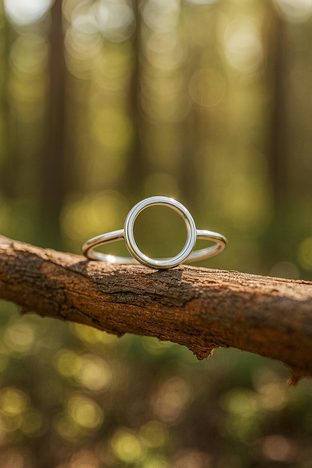 Circle Ring, Open Circle Ring, Statement Ring, Sterling Silver, Silver Rings, Women's Rings, Minimalist Rings, Women's Jewelry, Gift For Her, Gift For Girlfriend, Gift For Wife, ST Clair Fine Jewelry