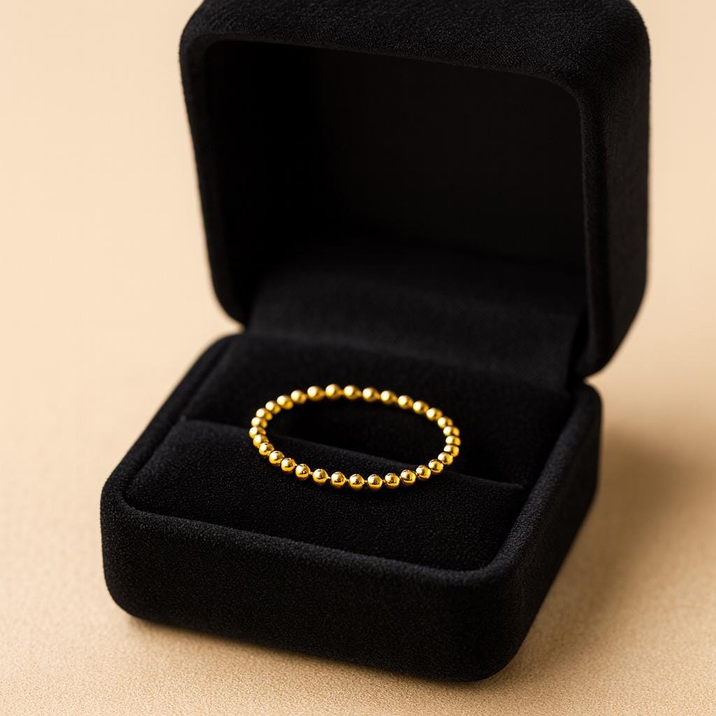 Beaded Stacking Ring – Sterling Silver or 14k Gold-Filled by St Clair Fine Jewelry