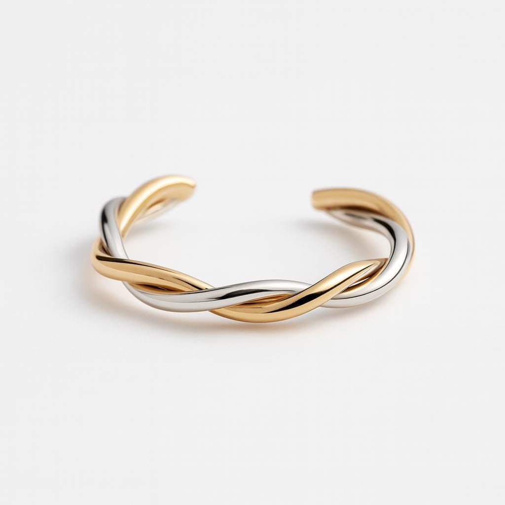 14k Gold and Real Sterling Silver Twisted Toe Ring: Adjustable 925 Sterling & 14k Gold Filled, Pretty Summer Beach Jewelry Gift For Her