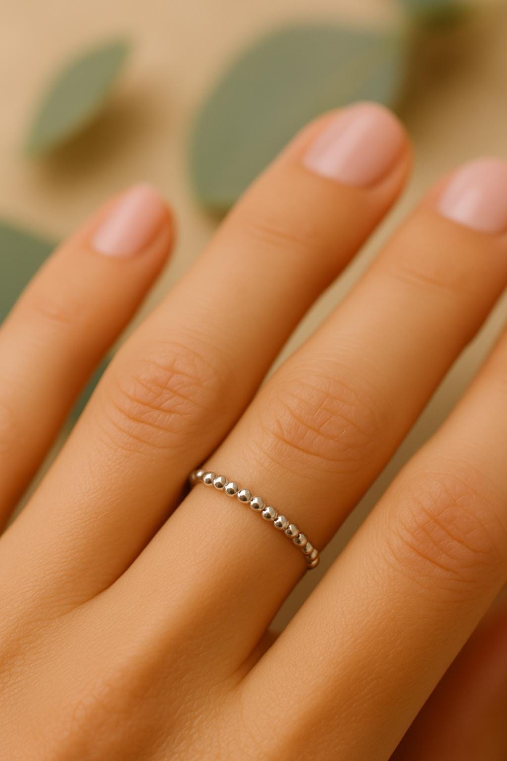 Beaded Stacking Ring – Sterling Silver or 14k Gold-Filled by St Clair Fine Jewelry