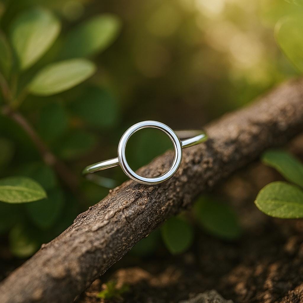 Circle Ring, Open Circle Ring, Statement Ring, Sterling Silver, Silver Rings, Women's Rings, Minimalist Rings, Women's Jewelry, Gift For Her, Gift For Girlfriend, Gift For Wife, ST Clair Fine Jewelry