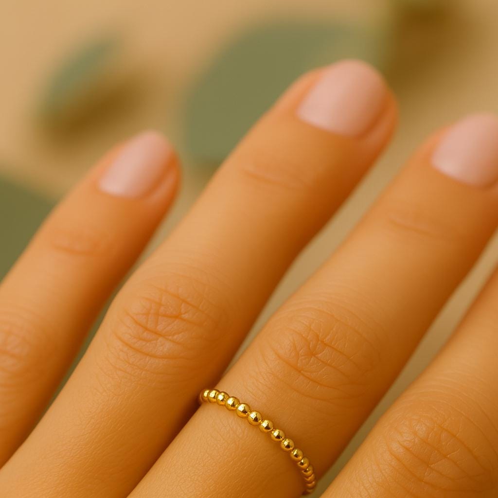 Beaded Stacking Ring – Sterling Silver or 14k Gold-Filled by St Clair Fine Jewelry
