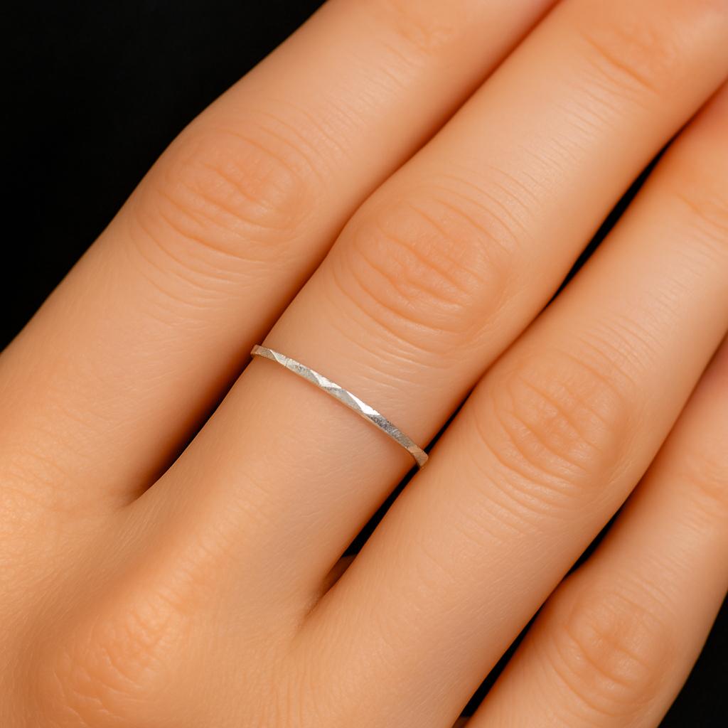 Thin Ring, Sterling Silver Ring, Shiny Ring, Women's Ring, Stacking Ring, Sterling Silver, St Clair Fine Jewelry, Gift Ready