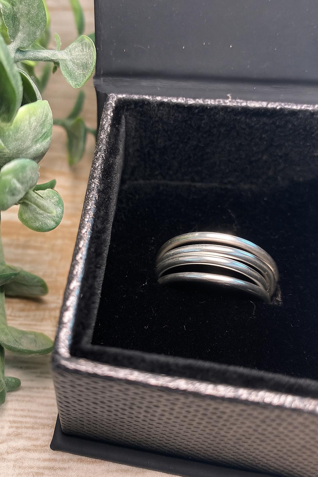 Thin Sterling Silver Stacking Ring – Dainty Minimalist Band, Handmade Jewelry for Women | Trendy Stacking Rings | Simple Silver Ring