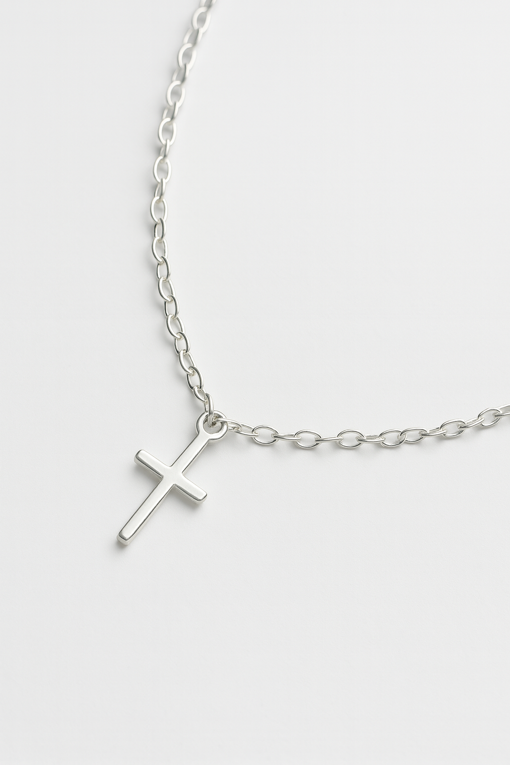 Delicate Sterling Silver Cross Bracelet • Dainty Minimalist Faith Jewelry • Everyday Layering Bracelet • Christian Gift for Women & Girls