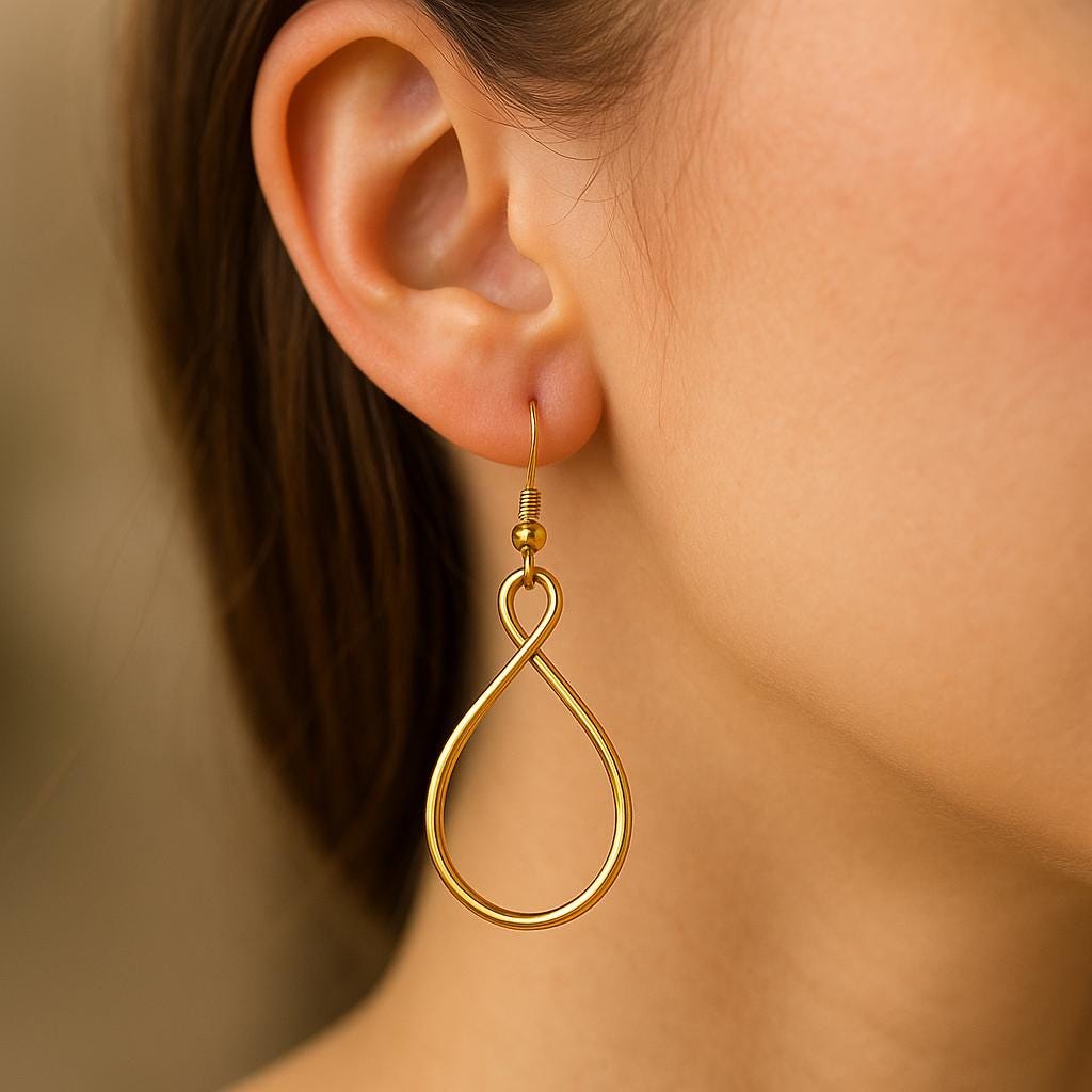 teardrop earrings, gold earrings, modern earrings, gold earrings, minimalist earrings, women's earrings, gold jewelry, women's jewelry, st clair fine jewelry, earrings