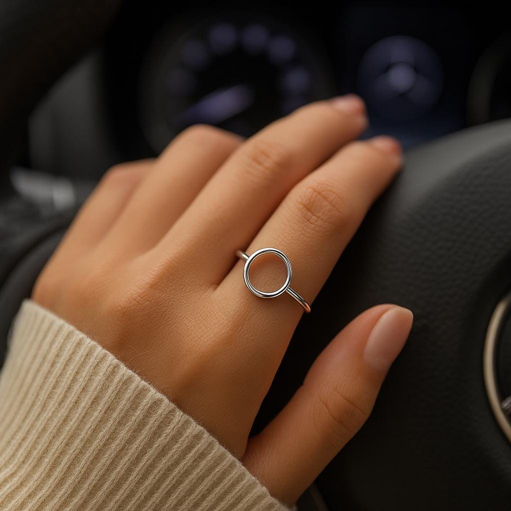 Circle Ring, Open Circle Ring, Statement Ring, Sterling Silver, Silver Rings, Women's Rings, Minimalist Rings, Women's Jewelry, Gift For Her, Gift For Girlfriend, Gift For Wife, ST Clair Fine Jewelry