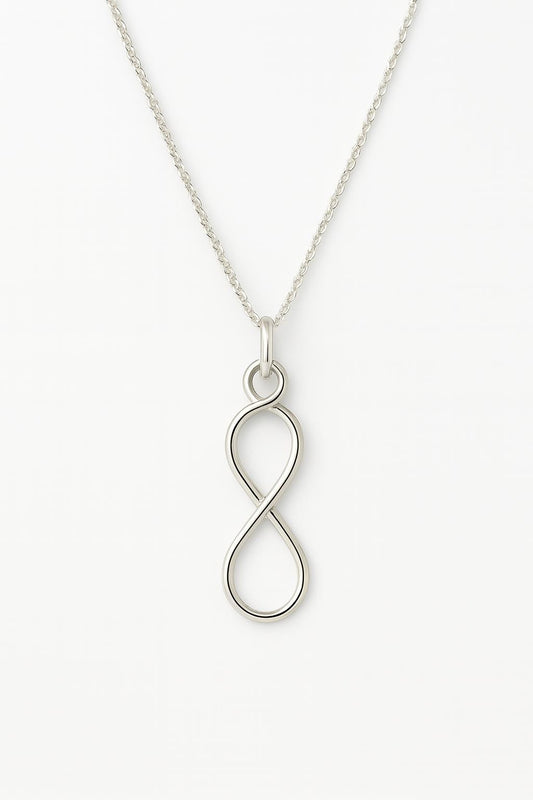 infinity necklace, silver infinity pendant, gold infinity necklace, minimalist jewelry, forever necklace, dainty layering necklace, 14k gold fill jewelry, sterling silver gift for her, timeless jewelry, everyday necklace, bridesmaid gift, anniversary necklace