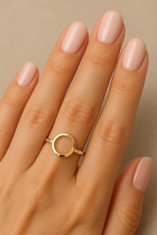 open circle ring, minimalist gold ring, sterling silver circle ring, rose gold circle ring, unity ring, endless love jewelry, handcrafted gold ring, dainty stacking ring, symbolic jewelry, modern minimalist ring, promise ring, friendship ring, everyday silver jewelry, fine handmade jewelry, St Clair Fine Jewelry ring, 14k gold filled jewelry, hypoallergenic ring, meaningful jewelry gift, rose gold filled ring, adjustable stacking ring, thin gold band, handmade in USA jewelry, gold and silver ring, two tone 