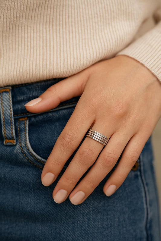 sterling silver rings, women's rings, stacking rings, silver band, women's jewelry, women's  statement rings, sterling silver jewelry, gift for women, girlfriend gift, promise ring, wedding band