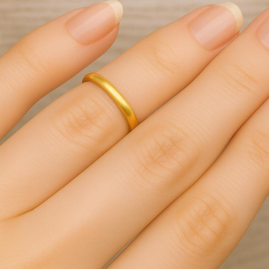 14k Gold-Filled Knuckle Ring – Dainty Midi Ring – Minimalist Stacking Knuckle Band – Hypoallergenic Gift for Her